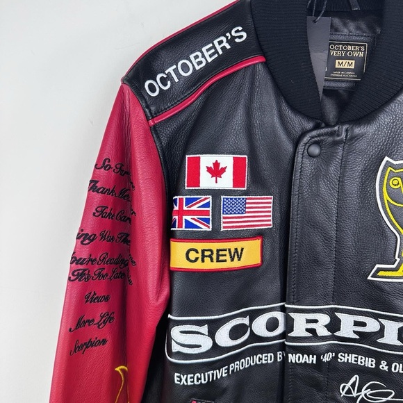 October’s Very Own (OVO) Scorpion Crew Leather Jacket - Picture 2 of 10